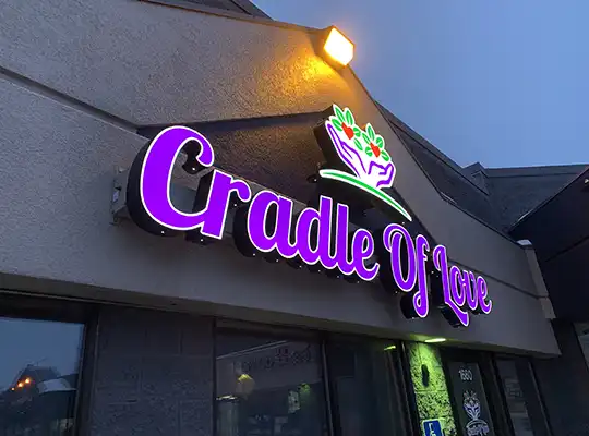  Channel Letters - Cradle of Love - Impression Signs and Graphics
